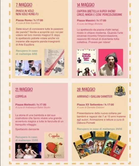 EVENTI DE “I MERCOLEDI’ DI MAGGIO”
